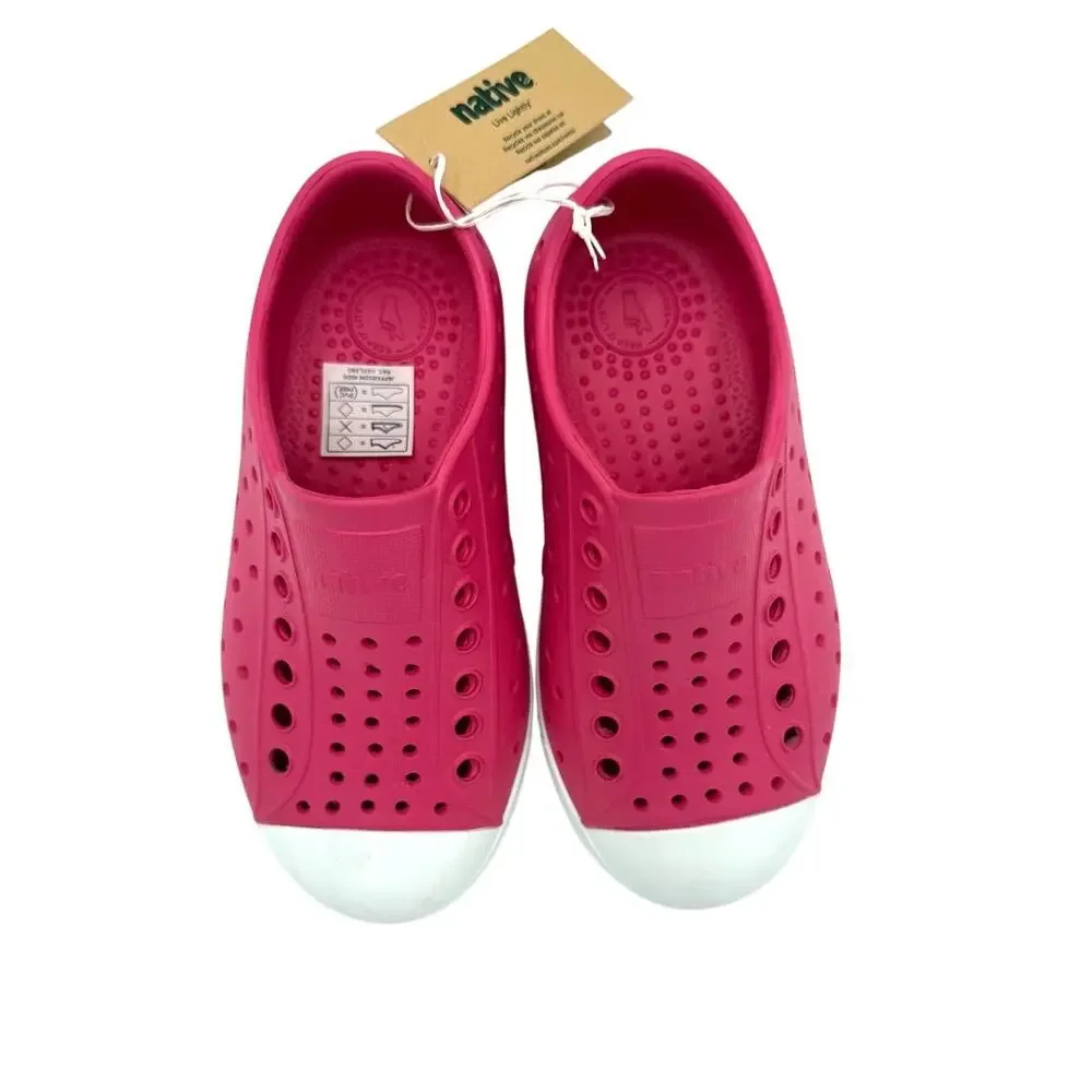 NEW Native Jefferson Child Shoes - Hollywood Pink/Shell White - c9 (toddler 9)